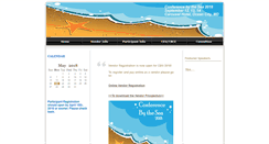 Desktop Screenshot of conferencebythesea.net